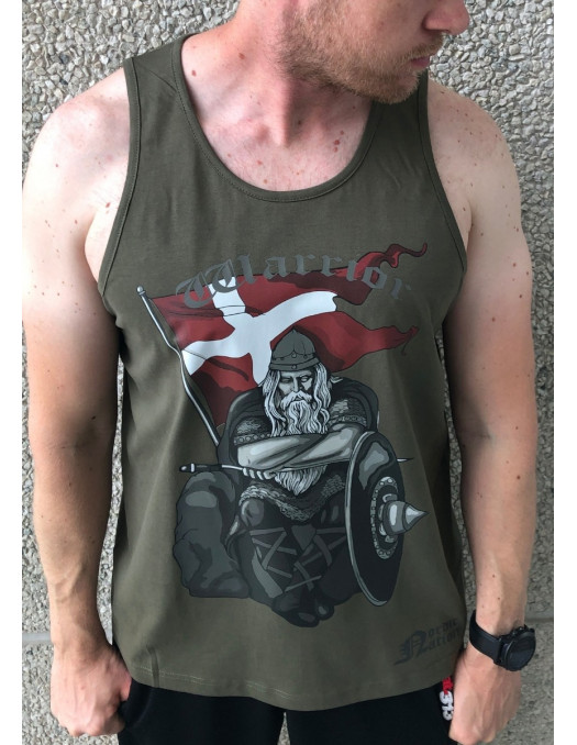 Holger Danske Cotton Tank Top Olive