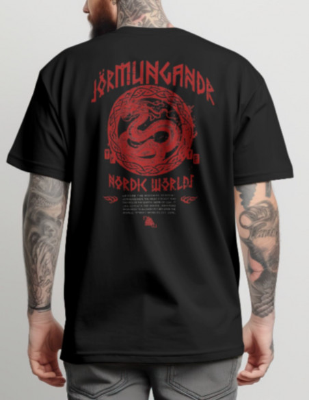 JÖRMUNGANDR by Nordic Worlds - The World Serpent Black N Red