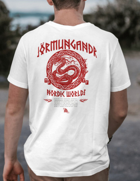 JÖRMUNGANDR by Nordic Worlds - The World Serpent White N Red
