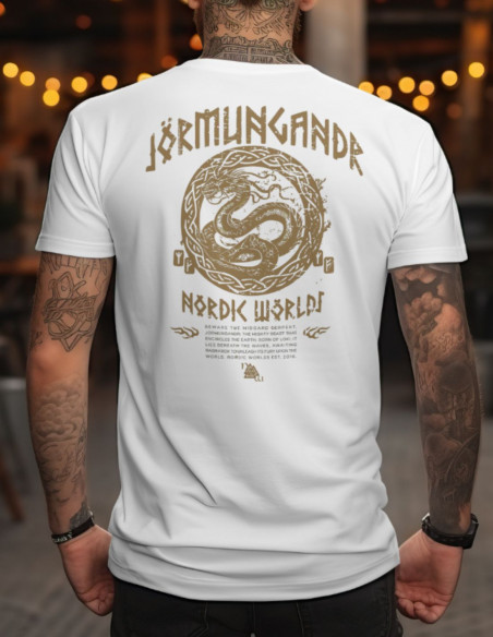 JÖRMUNGANDR by Nordic Worlds - The World Serpent White N Gold