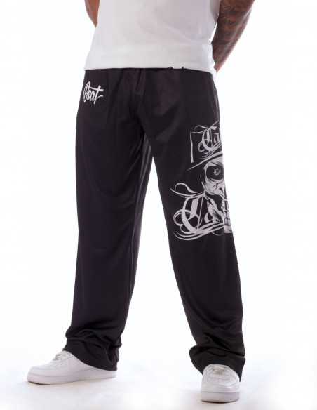 BSAT Cali Skull Mesh Pants Black n White