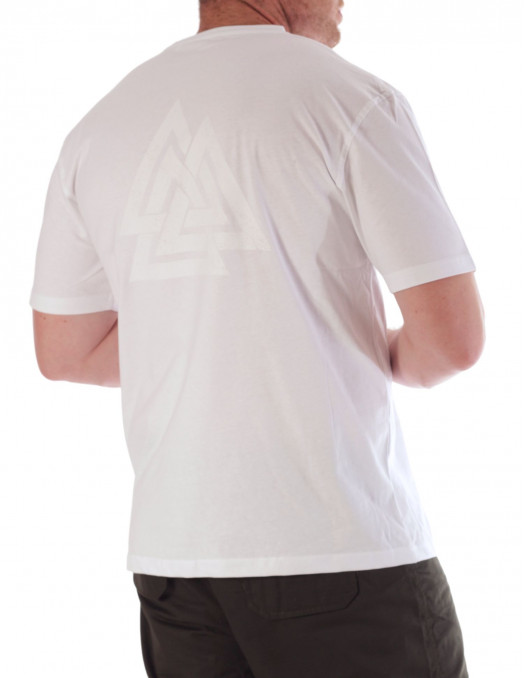 Nordic Worlds Odins Valknut White T-Shirt