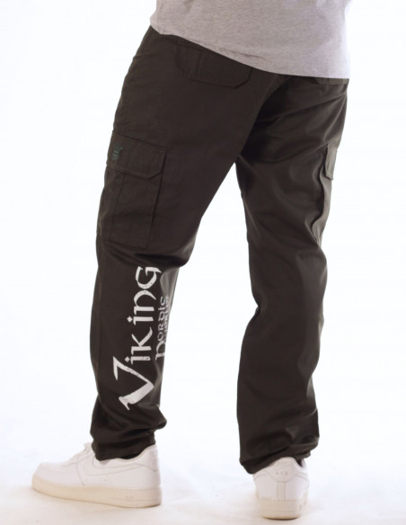 BSAT X Nordic Worlds Odins Viking Valknut Dark Olive Cargo Pants